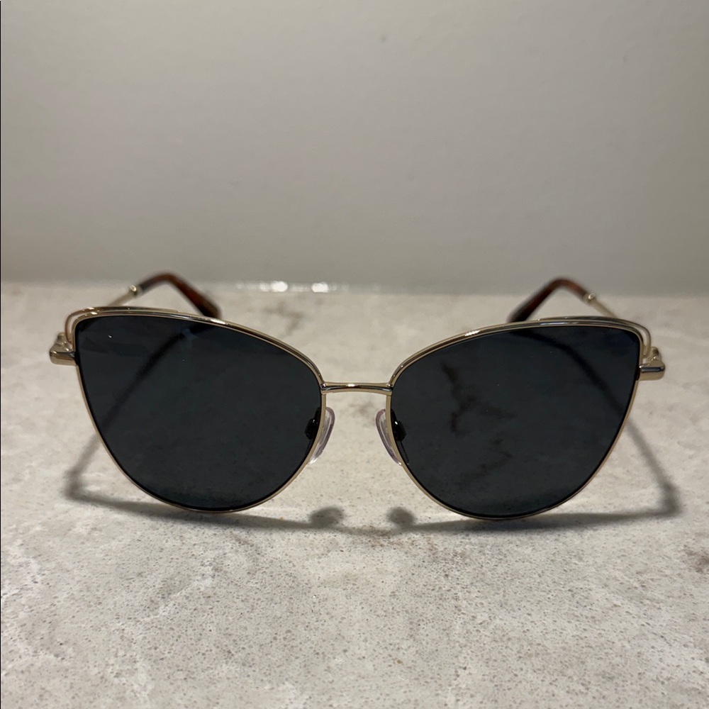Alex Perry Gold Frame Black Lens Sunglasses